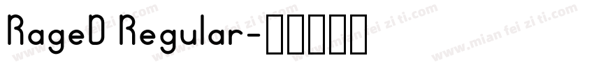 RageD Regular字体转换